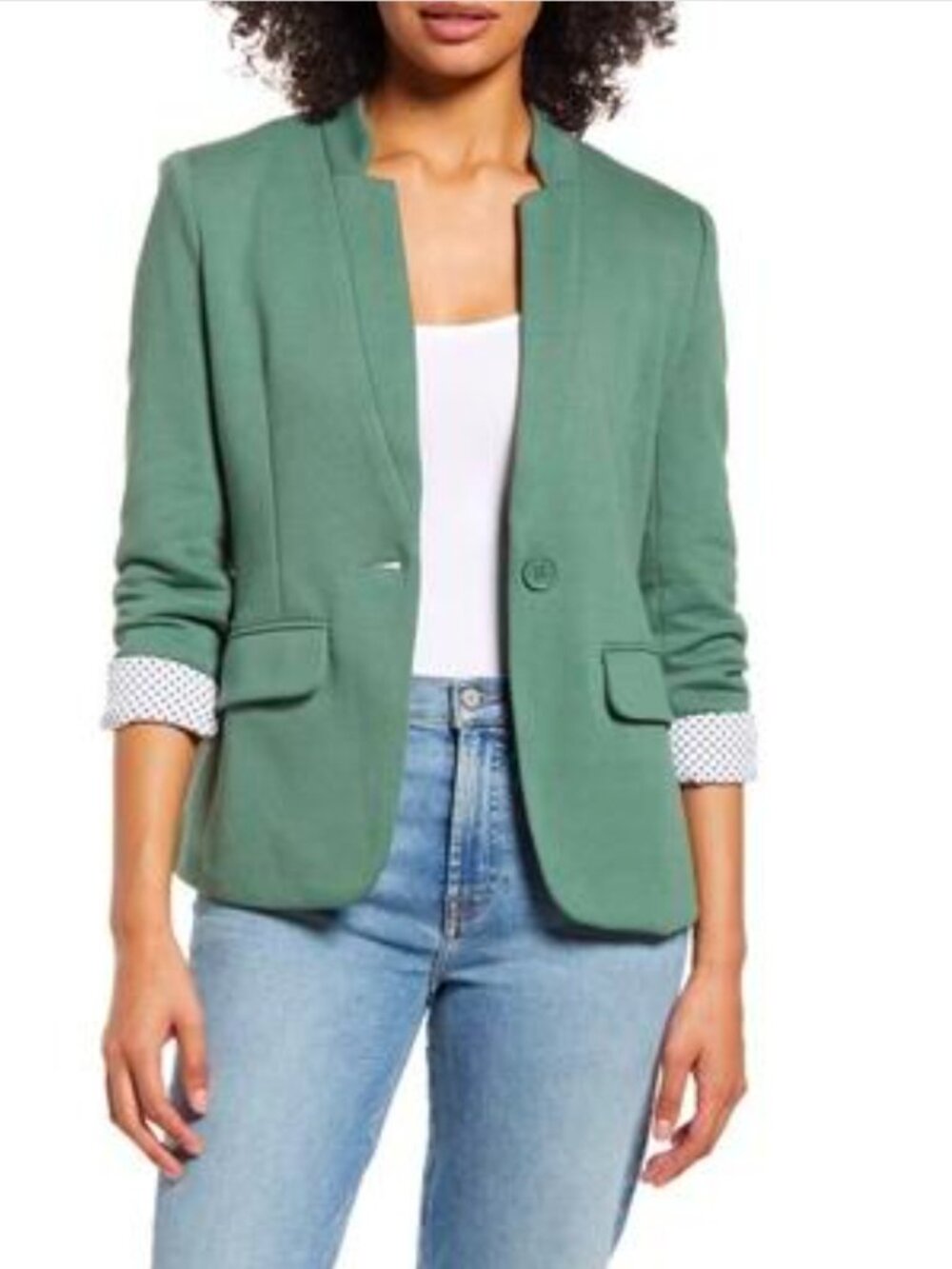 Gibsonlook Notch Collar Blazer Jacket